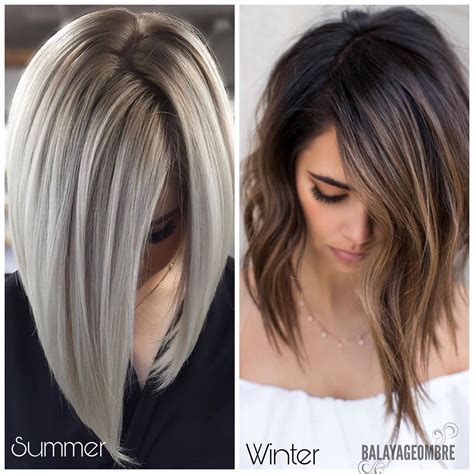 A lot of women's hair naturally grows in this shape, but some. 10 Balayage and Ombré Hairstyles for Shoulder-Length Hair ...