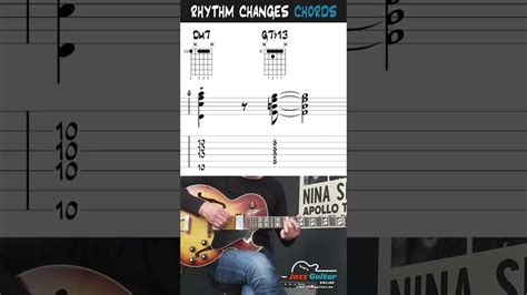 Jazz Guitar Chords Rhythm Changes Progression Bb Just The Tone