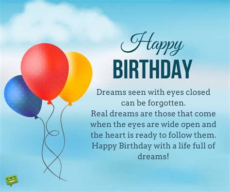 Inspirational Quotes For Birthday Wishes