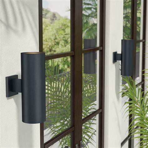 This wall light is a great example of a minimalist outdoor wall sconce. Woburn 2-Light Outdoor Armed Sconce in 2020 | Outdoor ...