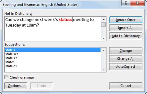 How To Check Spelling And Grammar In Microsoft Outlook Webucator