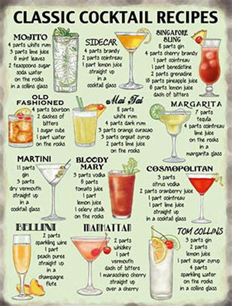 Classic Cocktail Recipes Drinks Alcohol Recipes Alcohol Drink Recipes Classic Cocktail Recipes