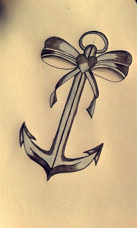 My Drawing Of An Anchor And Bow Bow Tattoo Future Tattoos My Drawings
