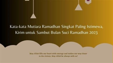 Kumpulan 35 Kata Kata Mutiara Dan Bijak Sambut Ramadhan 2023 Marhaban