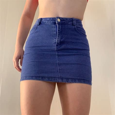 Super Cute Tight Denim Skirt Its Nice And Depop Denim Skirt