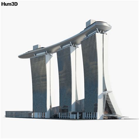 Marina Bay Sands 3d Model Architecture On Hum3d