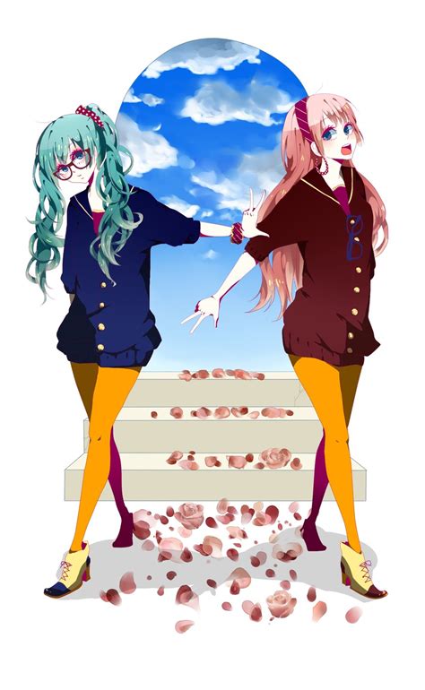 Hatsune Miku And Megurine Luka Vocaloid Drawn By Kottu65