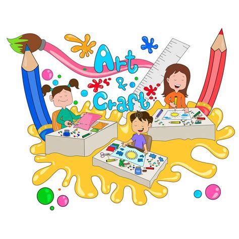 Children Enjoying Summer Camp Activities Stock Vector Illustration Of