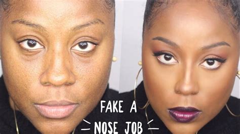 African American Nose Contouring Makeup