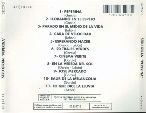 Escucha bicicleta (remastered) de seru giran en deezer. LA ROCKAREA: TAPAS Y AUDIOS DE JOYAS DEL ROCK ARGENTINO ...