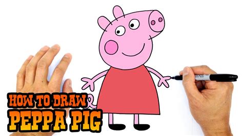 How To Draw Peppa Pig Art For Beginners Youtube