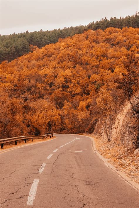 Landscape Photo Of A Winding Road And A Mountain Pixeor Large