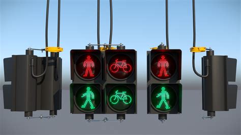 Artstation 200mm Led Traffic Lanterns Traffic Lights Resources