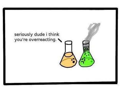 Seriously Dude I Think Youre Overreacting Chemistry Jokes