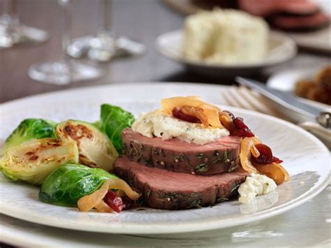 Beef tenderloin has silver skin, which is a thick layer of white (sometimes silvery) connective tissue running along its surface. Tenderloin with Wine-Braised Onions and Herb Cheese | Recipe | Beef recipes, Cooking recipes ...