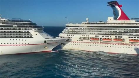 One Carnival Cruise Ship Hits Another Injuring 6 The New York Times