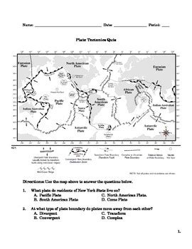 Merely said, the plate tectonics. Plate Tectonics Quiz and Answer Key by The Sci Guy | TpT