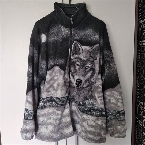 Vintage Vintage Wolves Fleece Jacket Grailed