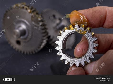 Coating Gears Grease Image And Photo Free Trial Bigstock