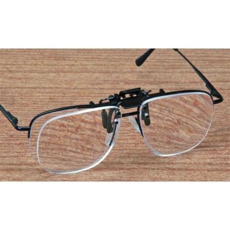 Jewelers Clip On Flip Up Magnifier Eyeglass Lens Reading Glasses Readers Clipon By Loupe