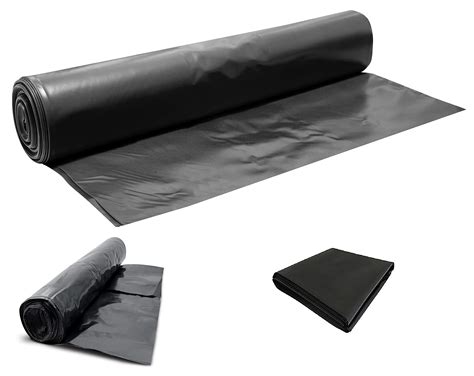 Buy Heavy Duty Black Polythene Sheet Sheeting Damp Proof Membrane Dpm