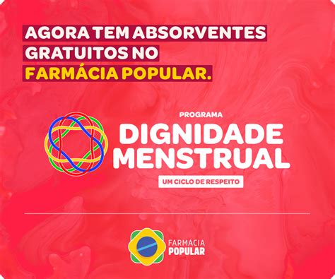 Programa Dignidade Menstrual Ministério da Saúde