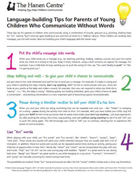 Top 5 Parent Handouts For Preschool Slps Early Intervention Speech