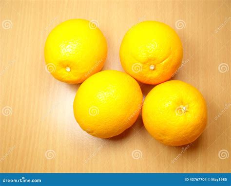 Four Oranges On Background Stock Photo Image Of Four 43767704