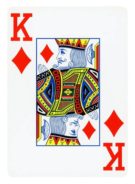 Carte De Jeu King Of Diamonds Isolée Sur Blanc Photo Stock Image Du