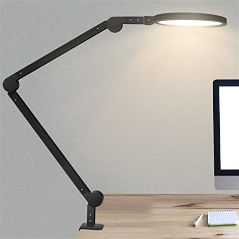 Niulight Led Desk Lamp With Clamp 12w Eye Caring Swing Arm Lamps