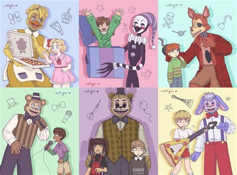 Missing Kids And Animatronics By Infiglo On Deviantart In 2022 Fnaf