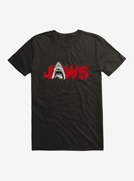 Jaws Classic Thrash Icon Script T Shirt Boxlunch