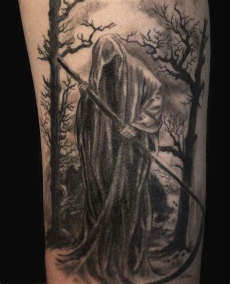 Horrifying Grim Reaper Tattoo Creativefan Grim Reaper Reaper