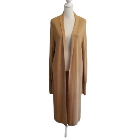 Leith Sweaters Leith Camel Long Line Duster Open Cardigan Poshmark