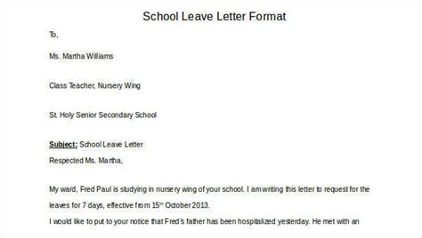 We did not find results for: 29+ Leave Letter Formats | Sample Templates