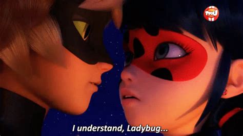 Miraculous Ladybug Kisses Cat Noir