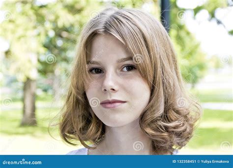 Beautiful Blond Girl Fourteen Years Old Stock Image Image Of Caucasian Person 132358451