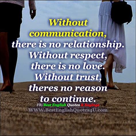 Without Communication There Is No Relationship Without Best