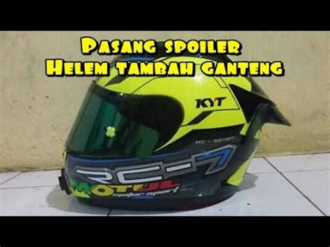 Kyt rocket modif spoiler / jual spoiler kyt 2 visi. Unboxing & Cara Pasang Spoiler Helm Kyt Rc7 || Modif Helm ...