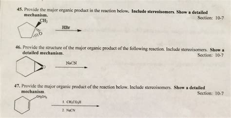 Solved Provide The Major Organic Product In The Reaction Chegg