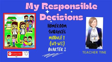 My Responsible Decisions Homeroom Guidance Grade 6 Quarter 2 Module 4