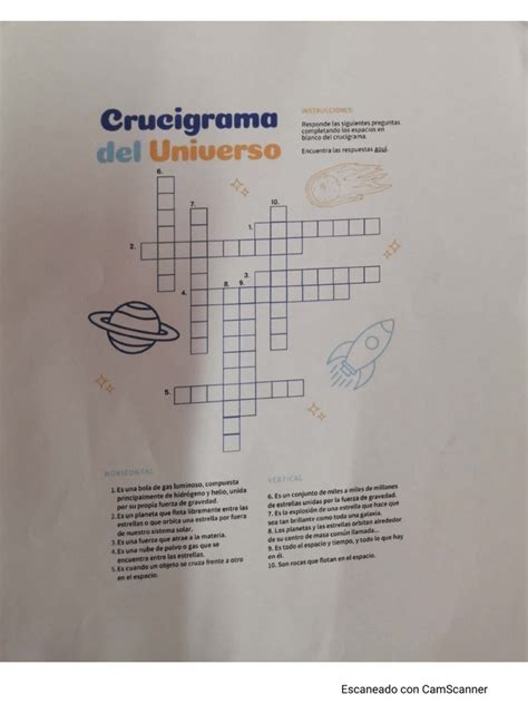 Desarrollar Crucigrama De El Universo Pdf