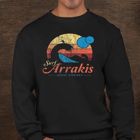 Visit Arrakis Vintage Distressed Surf Dune Sci Fi Essential Shirt