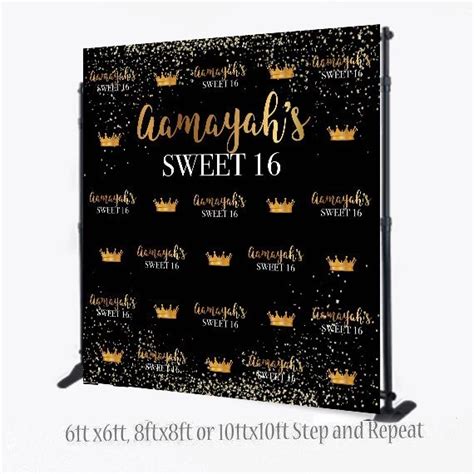 It would involve manually duplicating and placing each shape, which takes quite some time. Sweet 16 Custom Step and Repeat Backdrop in 2020 | Birthday backdrop, Prom backdrops, Photo ...