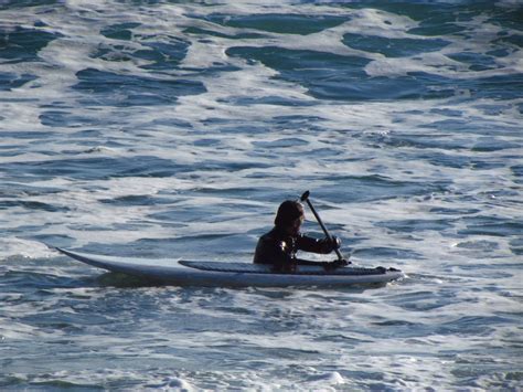 Fotoğraf adam deniz Su okyanus spor tekne dalga sörf Kürek