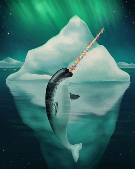 Narwhals Are Mythical Creatures Unicorns Of The Sea 🦄 Illustration By