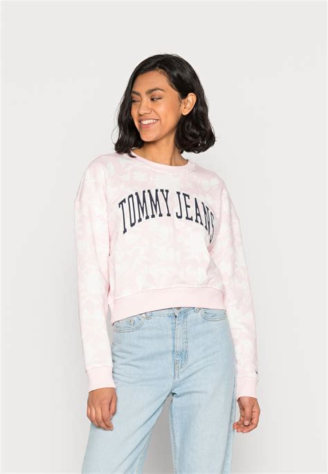 Tommy Jeans Crew Sweatshirt Precious Pinkpink Uk