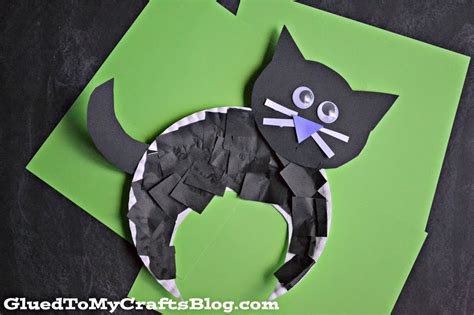 Halloween Black Cat Kid Craft