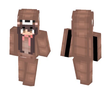 Download Girl Skin Teddy Bear Onesie X3 Minecraft Skin For Free
