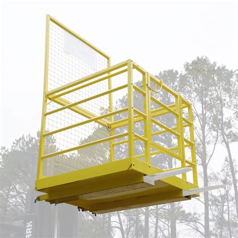 Titan Attachments Forklift Safety Work Platform Steel Safety Cage For
